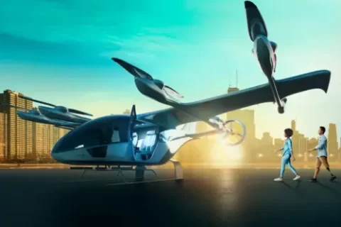 Embraer conclui testes com "carro voador" ( Imagem: Divulgação)